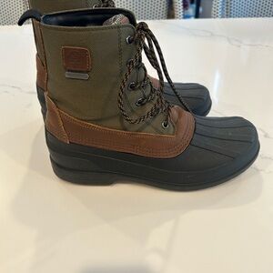 Kamik Men's Green and Brown Rain Boots